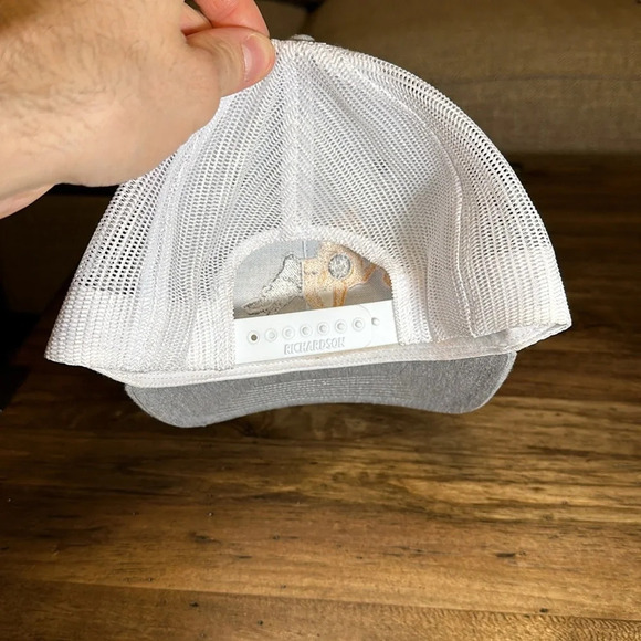 men’s mesh gray/white cap/hat tn tristar snapback adjustable - Picture 2 of 4